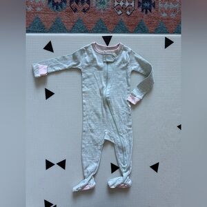 Cloud Island|baby girl Mint & Pink Kids Footiie pajamas in polka dot,12 months•
